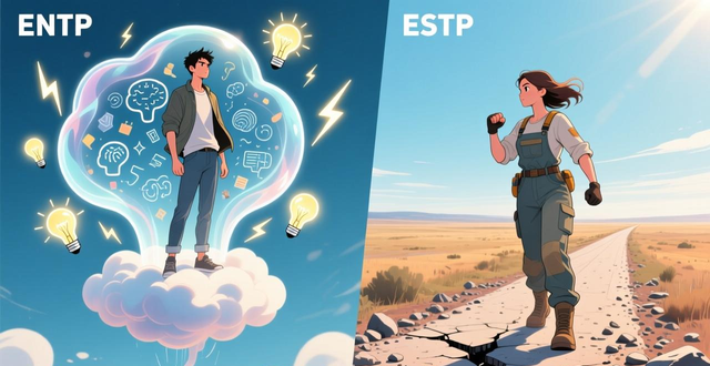 entp estp ENTP和ESTP的区别：一个靠直觉飞驰，一个靠实感开路