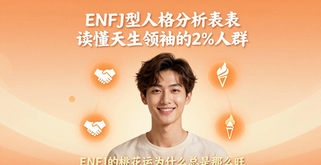 enfj型人格分析图表 读懂天生领袖的2%人群