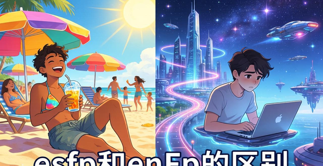 esfp和enfp的区别对比：一个活在当下享乐，一个活在未来空想