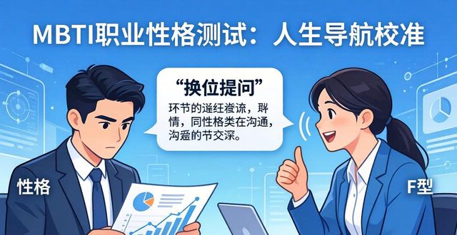 做一次MBTI职业性格测试，就是给人生导航重新校准方向