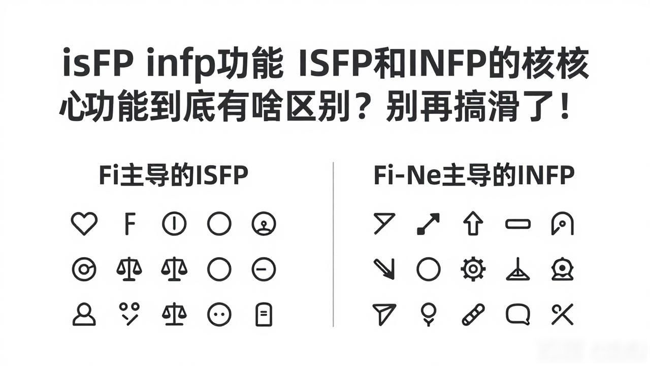 isfp infp功能 ISFP和INFP的核心功能到底有啥区别？别再搞混了！