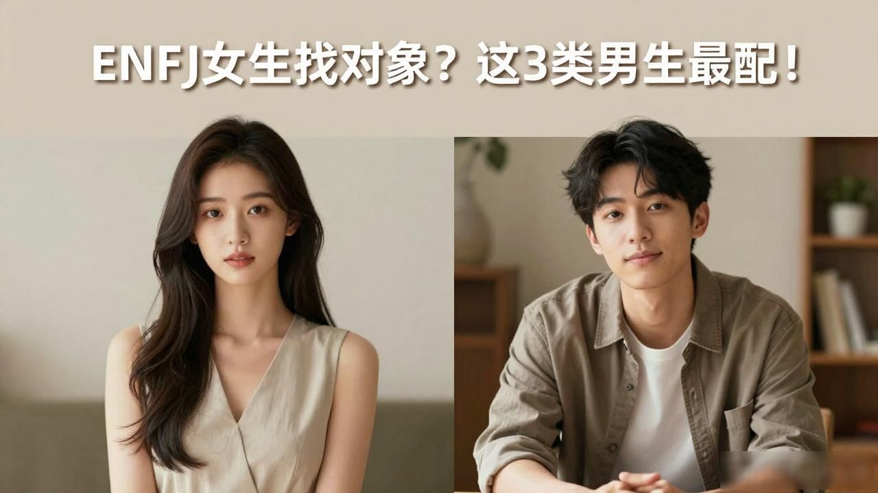 ENFJ女生找对象？这3类男生最配！